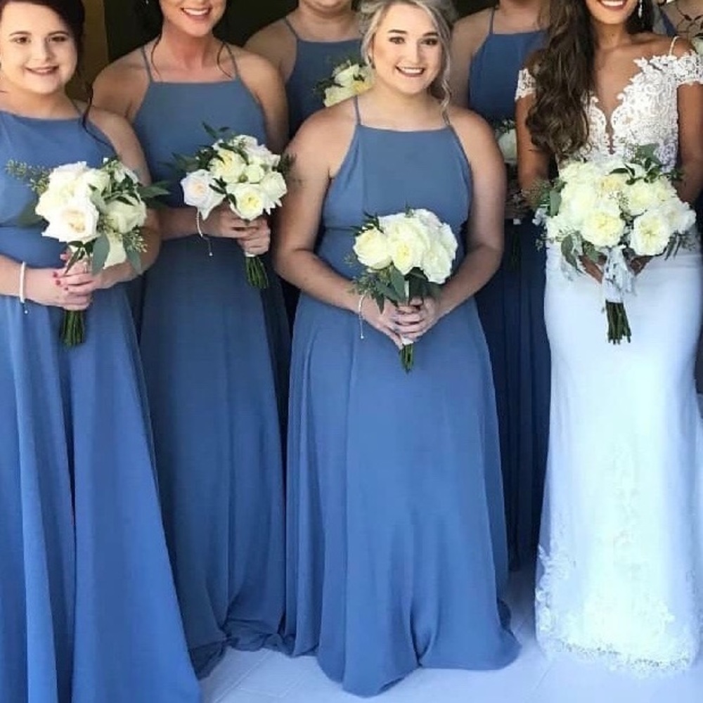 Slate blue dress